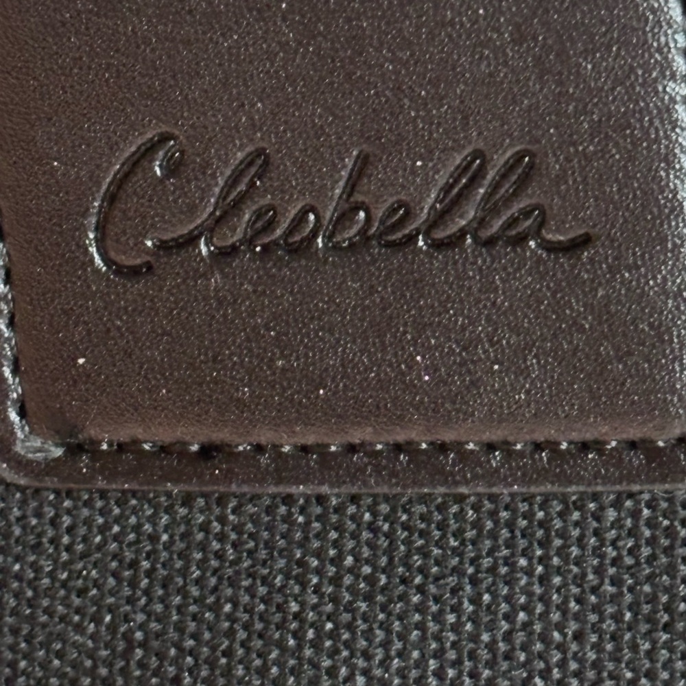 Cleobella Black Canvas Tote Bag with Vegan Leather Trim NWOT - Picture 2 of 9